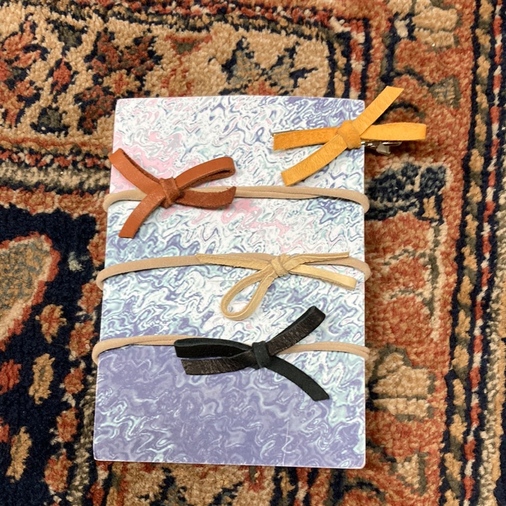 Leather Baby bows